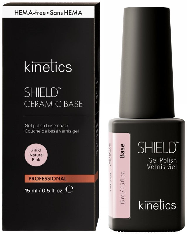 Kinetics gelinio nagų lako pagrindas su spalva Ceramic Base 902 Natural Pink KCB902, 15 ml