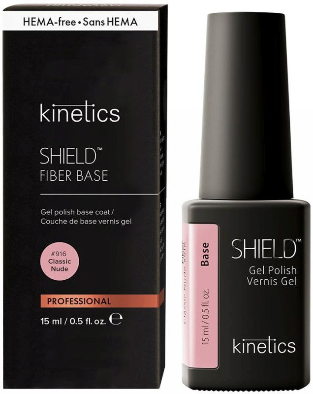Gelinio nagų lako pagrindas su spalva Fiber Base 916 Classic Nude KFB916, 15 ml