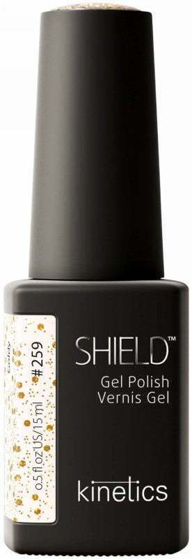 Gelinis nagų lakas SHIELD 259 Goldy KGP259N, 15 ml