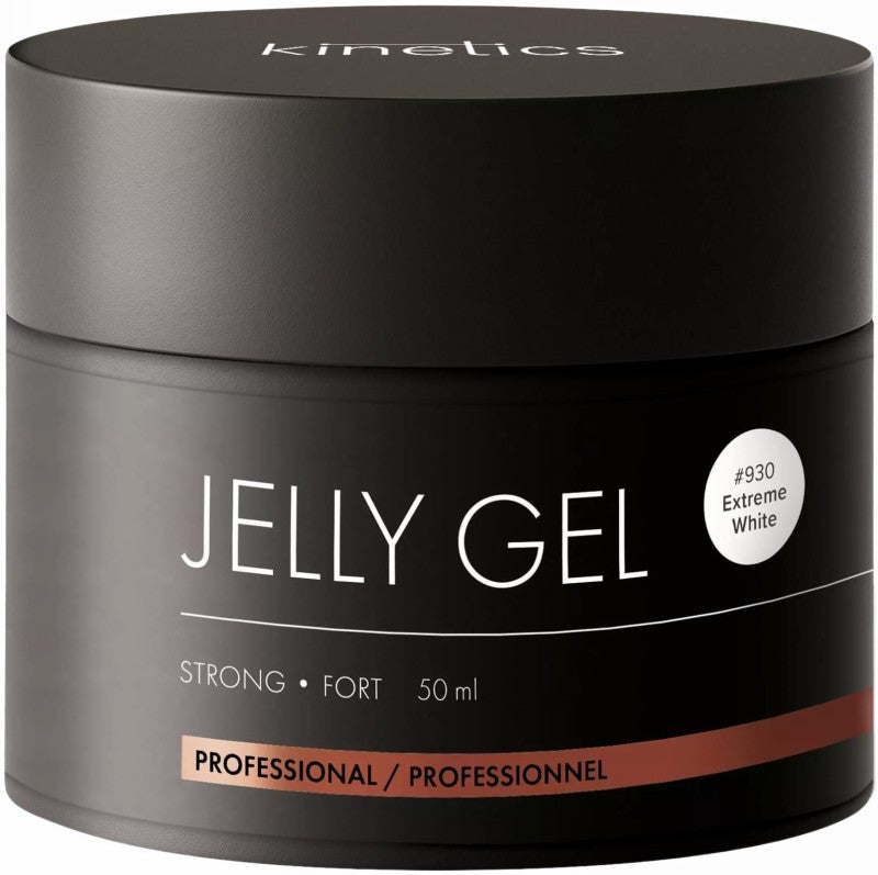 Kinetics gelis nagų priauginimui Jelly Gel Strong Extreme White KJGSEW50, 50 ml