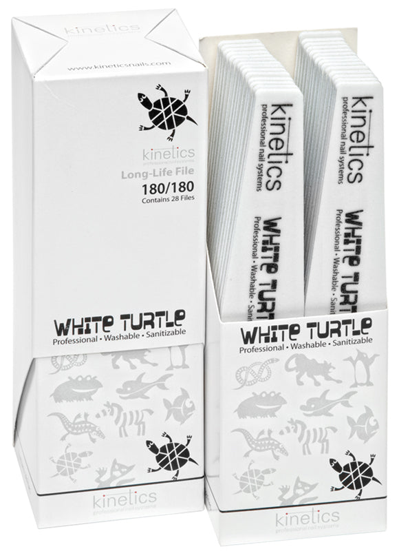 Kinetics dildė nagams White Turtle 180/180 KFK180, 1/28 vnt.