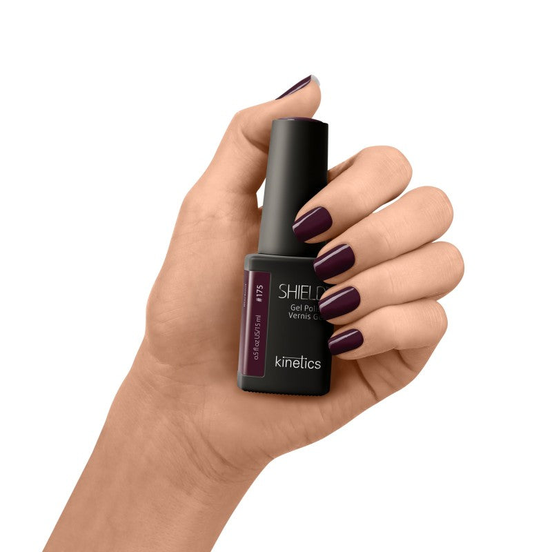 Gelinis nagų lakas SHIELD 175 BlackOut KGP175N, 15 ml