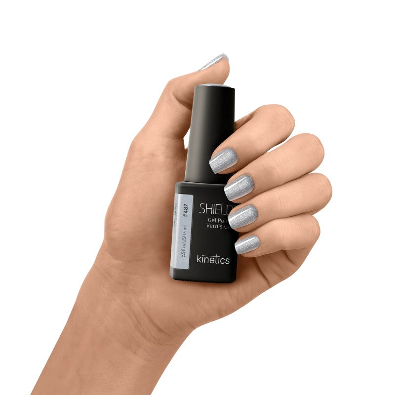 Gelinis nagų lakas SHIELD 487 Silver Lining KGP487N, 15 ml