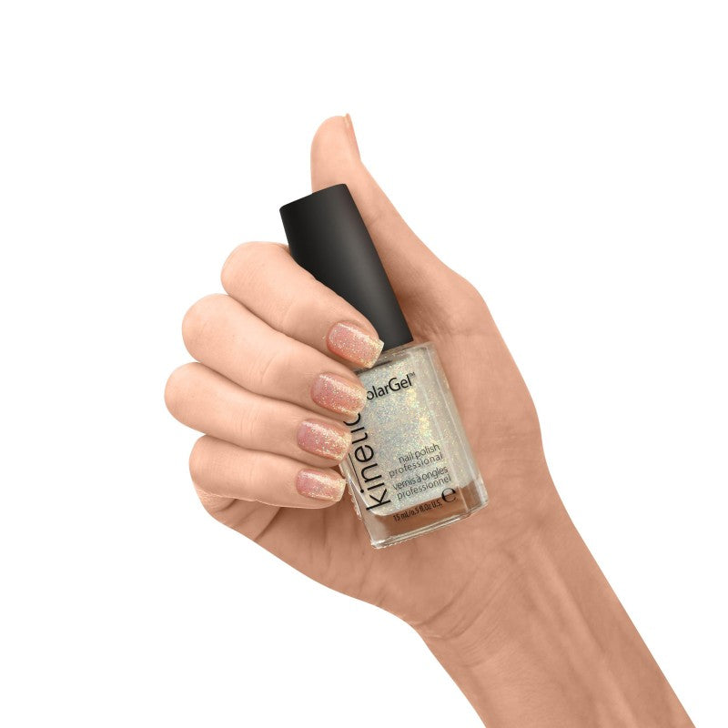 Nagų lakas SolarGel 101 Silver Fairy Dust KNP101, 15 ml