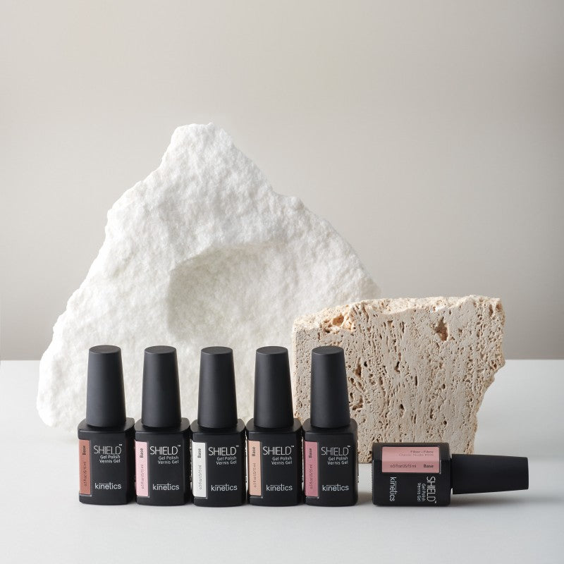 Gelinio nagų lako pagrindas su spalva Fiber Base 916 Classic Nude KFB916, 15 ml