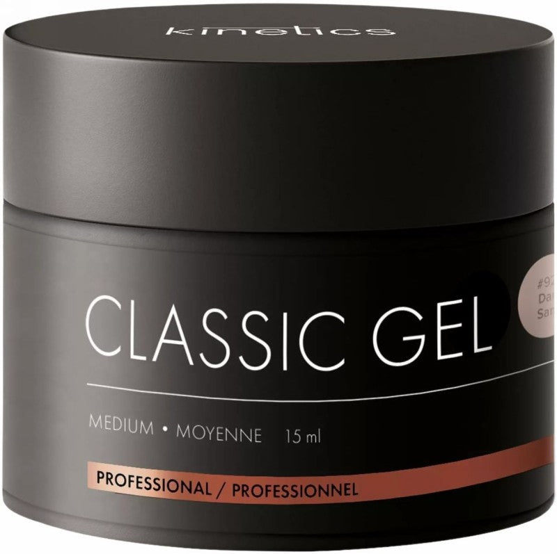 Kinetics gelis nagų priauginimui Classic Gel Medium Dark Sand KCGMDS15, 15 ml