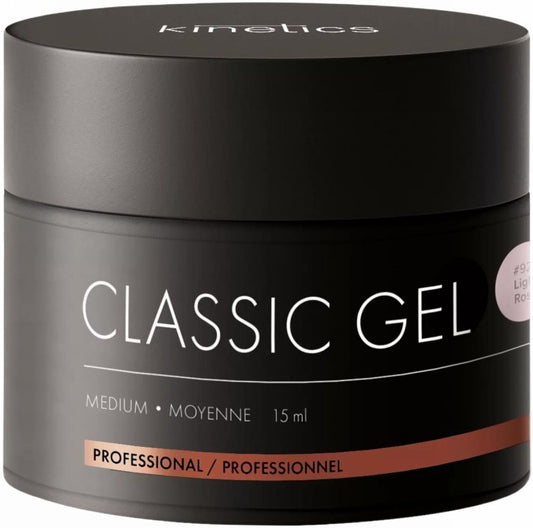 Kinetics gelis nagų priauginimui Classic Gel Medium Light Rose KCGMLR15, 15 ml