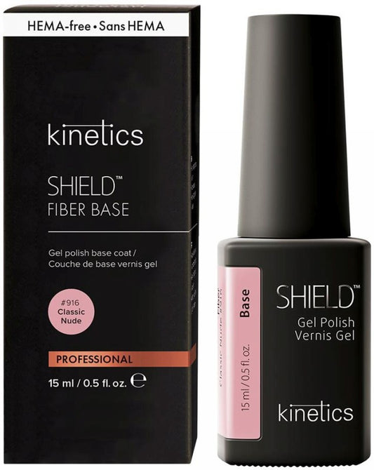 Gelinio nagų lako pagrindas su spalva Fiber Base 916 Classic Nude KFB916, 15 ml