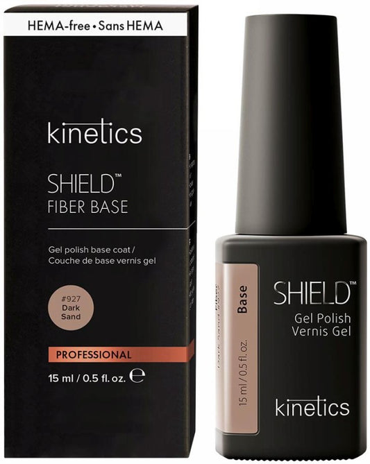 Gelinio nagų lako pagrindas su spalva Fiber Base 927 Dark Sand KFB927, 15 ml