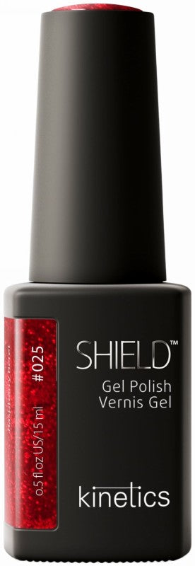 Gelinis nagų lakas SHIELD 025 Raspberry Beret KGP025N, 15 ml
