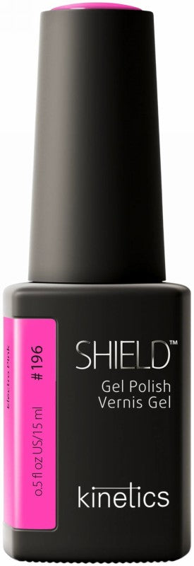 Kinetics gelinis nagų lakas SHIELD 196 Electro Pink KGP196N, 15 ml