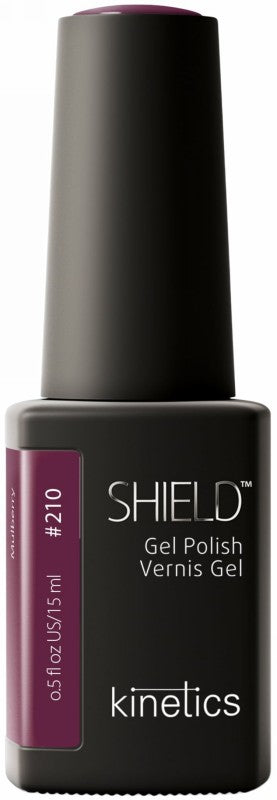 Kinetics gelinis nagų lakas SHIELD 210 Mulberry KGP210N, 15 ml