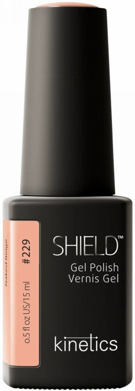 Gelinis nagų lakas SHIELD 229 Naked Beige KGP229N, 15 ml