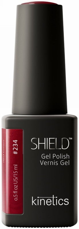 Kinetics gelinis nagų lakas SHIELD 234 Red Gown KGP234N, 15 ml