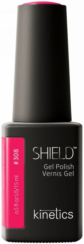 Gelinis nagų lakas SHIELD 308 Raspberry Mojito KGP308N, 15 ml