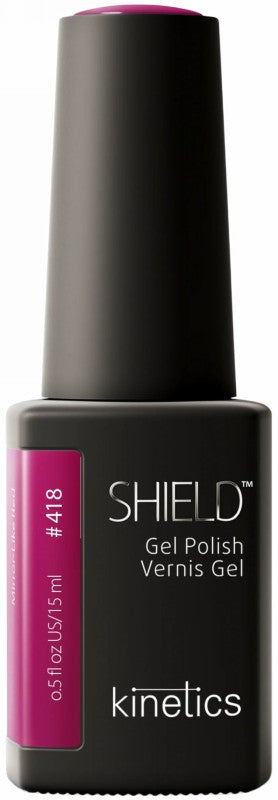 Kinetics gelinis nagų lakas SHIELD 418 Mirror-Like Red KGP418N, 15 ml