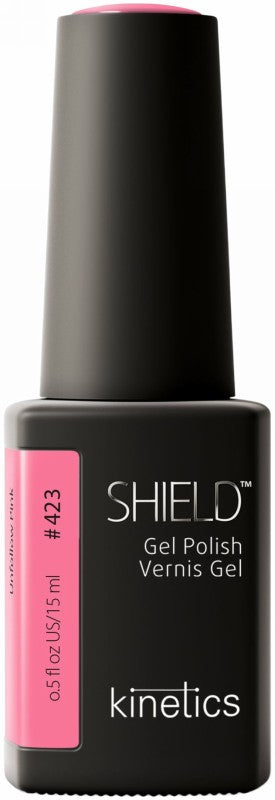 Kinetics gelinis nagų lakas SHIELD 423 Unfollow Pink KGP423N, 15 ml