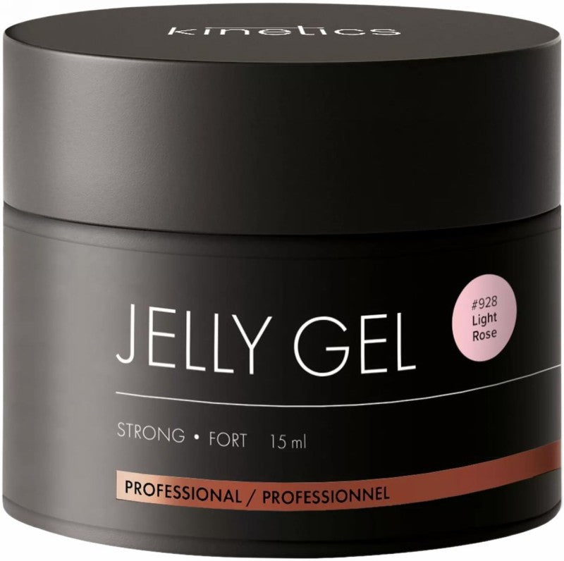 Kinetics gelis nagų priauginimui Jelly Gel Strong Light Rose KJGSLR15, 15 ml
