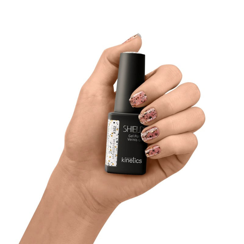 Kinetics gelinis nagų lakas SHIELD 302 Rich & Chick KGP302N, 15 ml