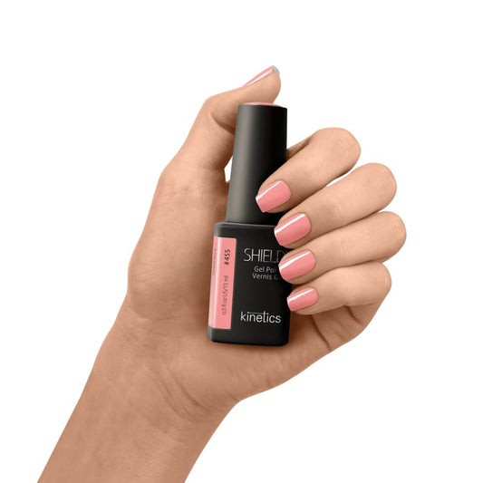 Gelinis nagų lakas SHIELD 455 Peach Rock KGP455N, 15 ml