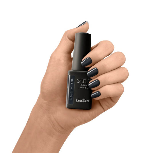 Gelinis nagų lakas SHIELD 492 Black Parade KGP492N, 15 ml