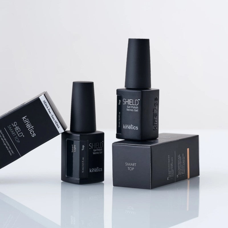 Kinetics viršutinis gelinio nagų lako sluoksnis SHIELD Smart Top Light KSSTL, 15 ml
