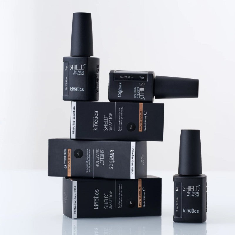 Kinetics viršutinis gelinio nagų lako sluoksnis SHIELD Smart Top Light KSSTL, 15 ml