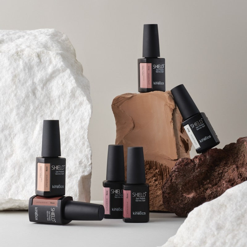 Kinetics gelinio nagų lako pagrindas su spalva Fiber Base 929 Light Sand KFB929, 15 ml