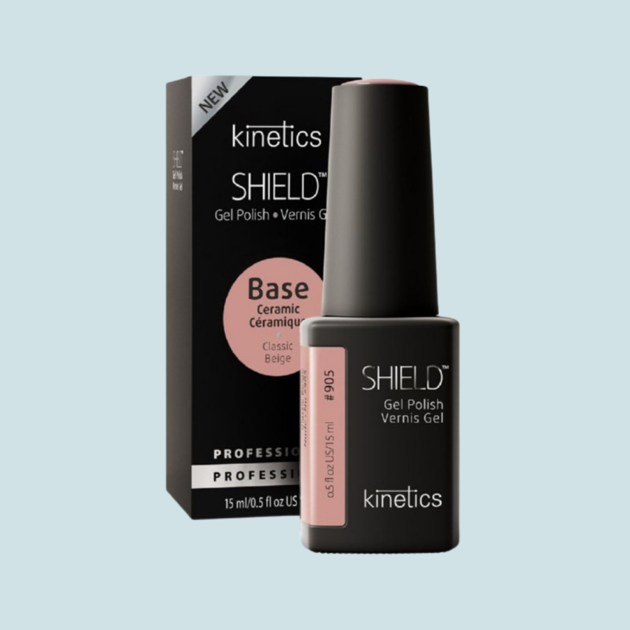 Gelio lako bazė Kinetics Shield Ceramic Classic Beige 905, 15 ml