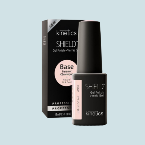 Gelio lako bazė Kinetics Shield Ceramic Natural Pink Gold 907, 15 ml