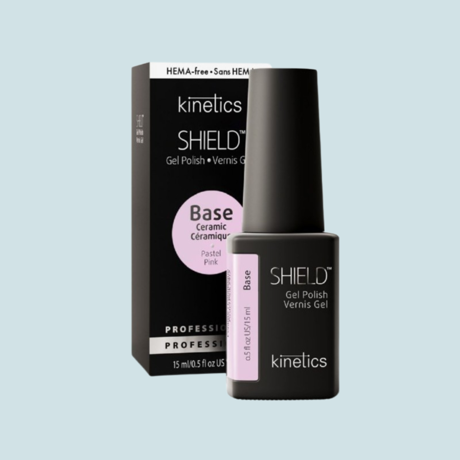 Gelio lako pagrindas su spalva Kinetics Shield Ceramic Base Paste Pink 912 KGPCB912, 15 ml