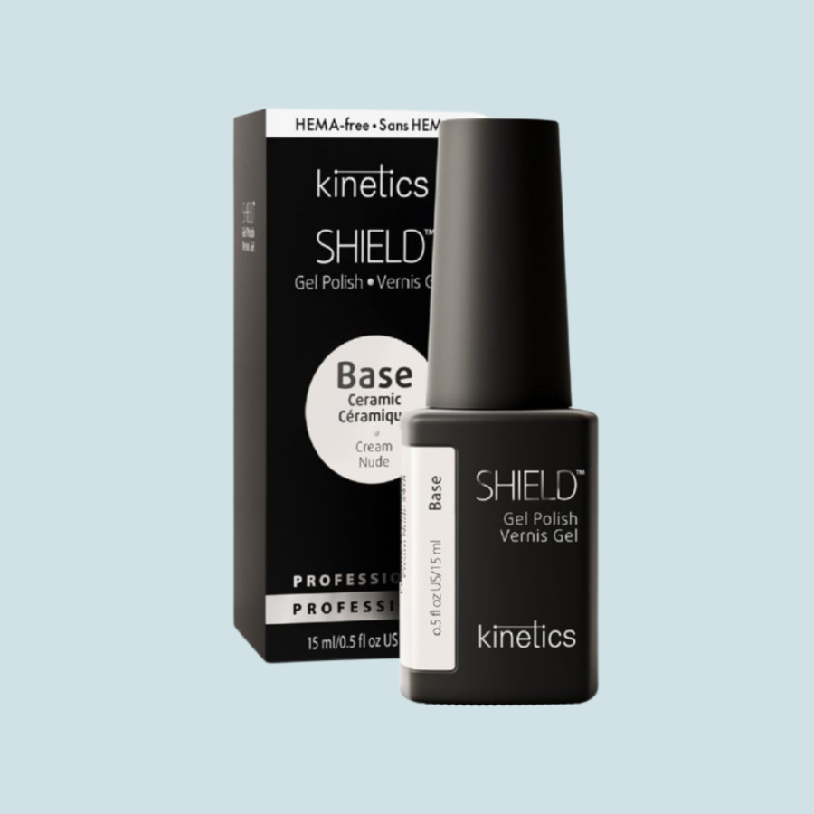 Gelio lako pagrindas su spalva Kinetics Shield Ceramic Base Cream Nude 918 KGPCB918, 15 ml